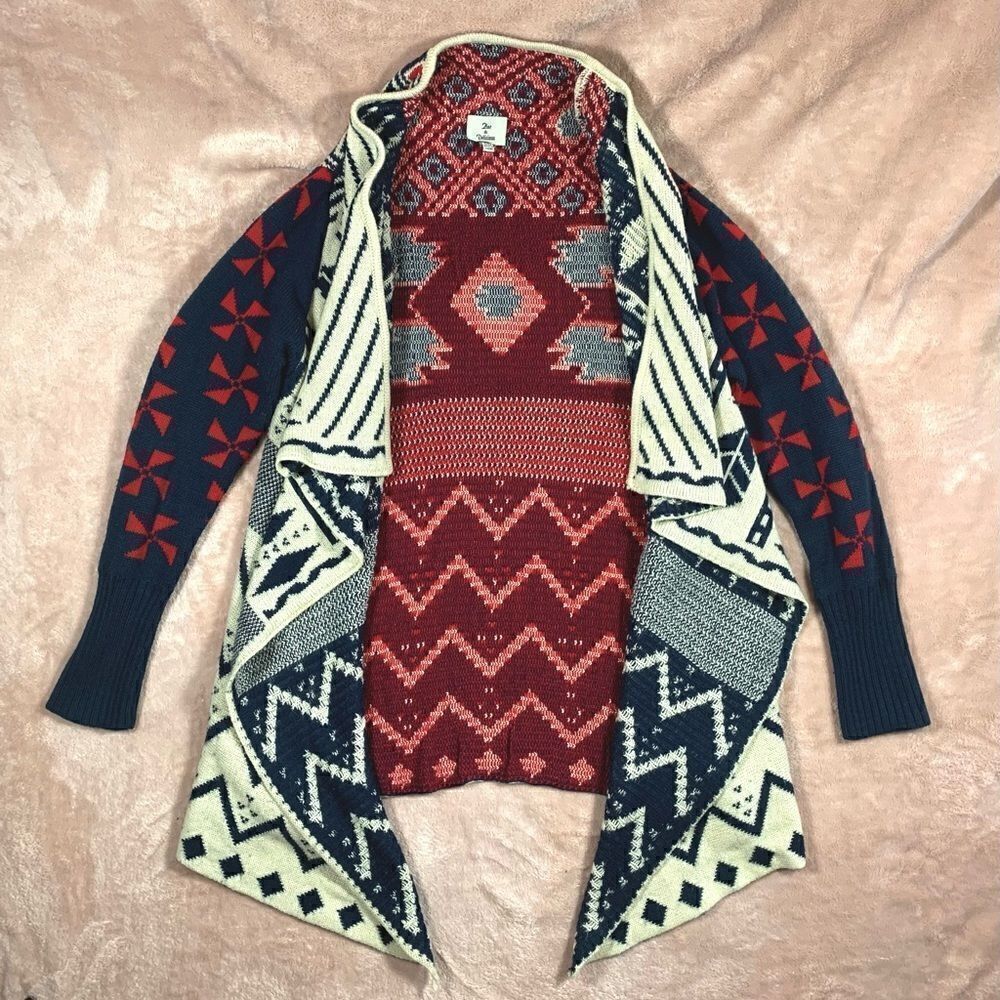 ‎Hot & Delicious Tribal Open Long Sleeve Cardigan